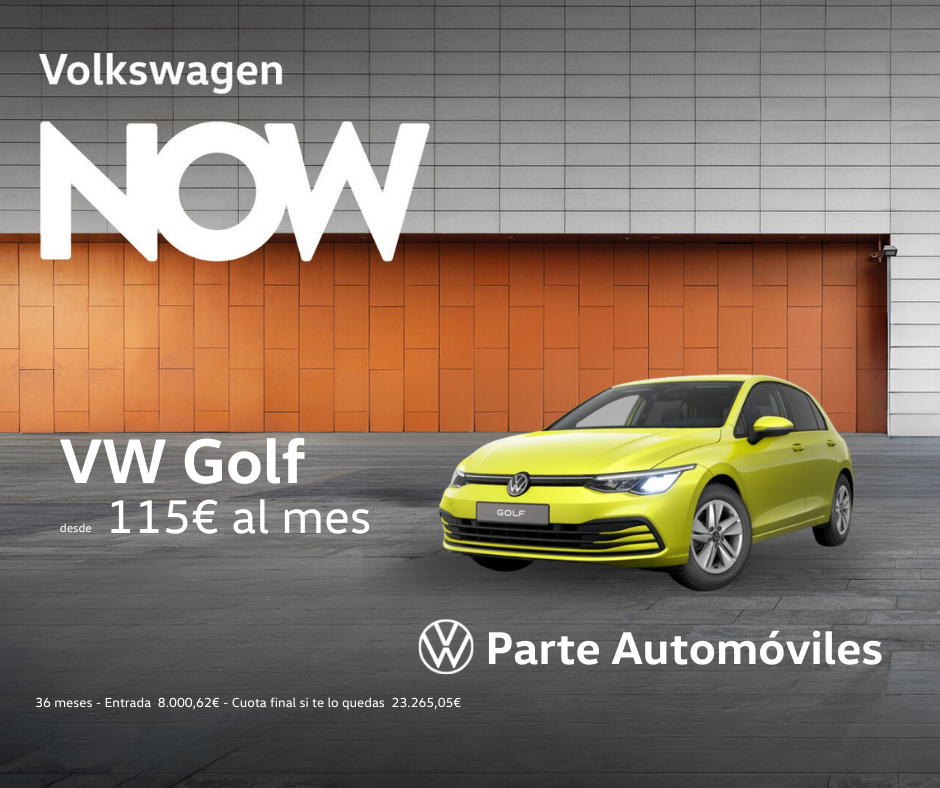 Volkswagen Golf por 115€ al mes con My Way
