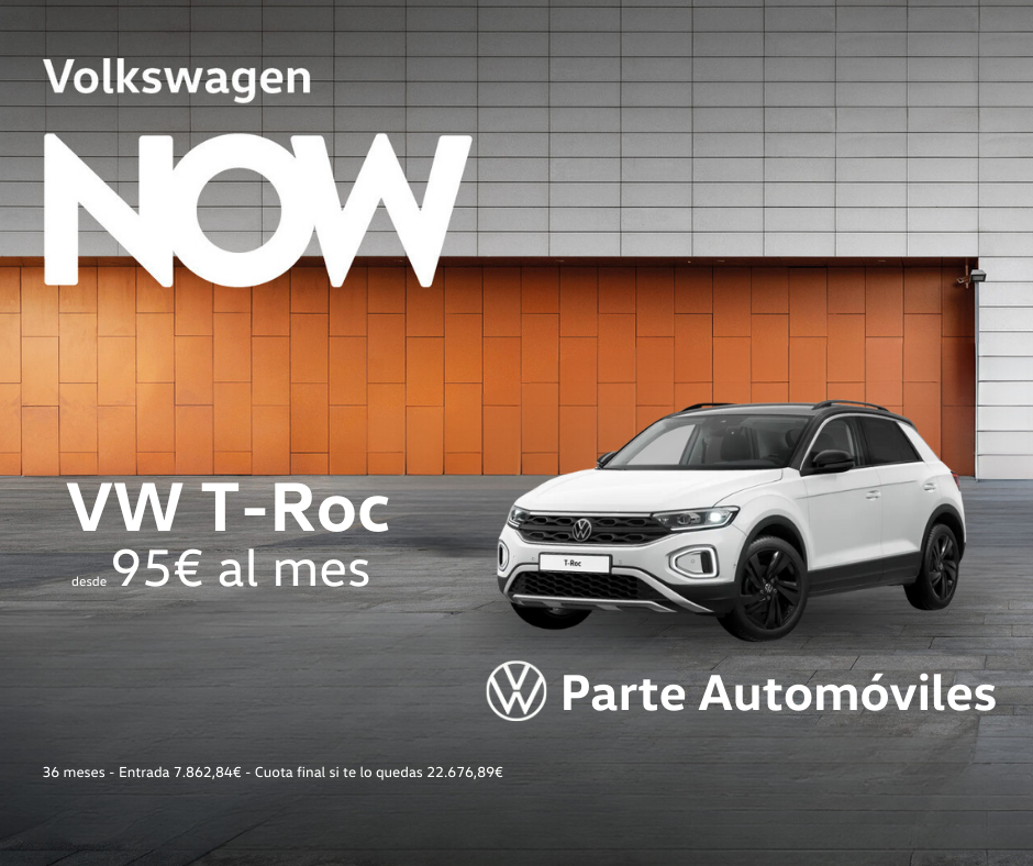 Volkswagen T-Roc por 95€ al mes con My Way
