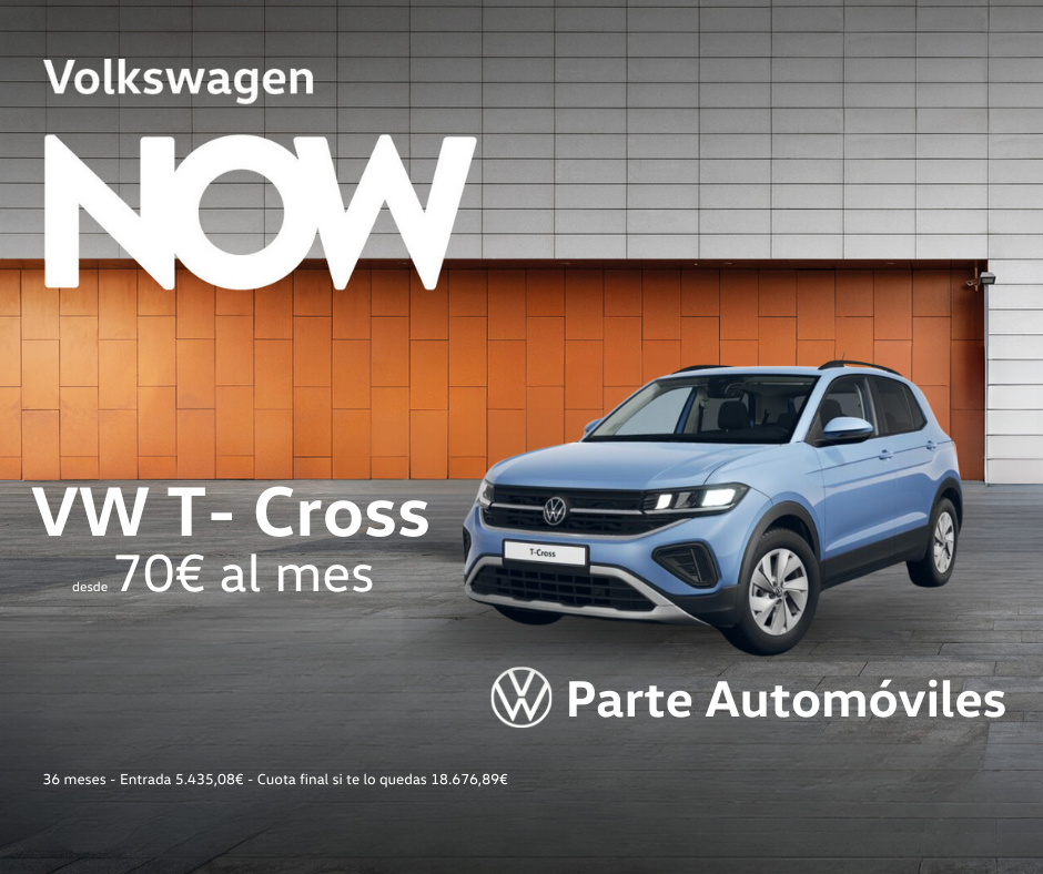 Volkswagen T-Cross por 70€ al mes con My Way